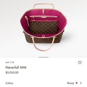 Authentic Louis Vuitton Neverfull MM Bag